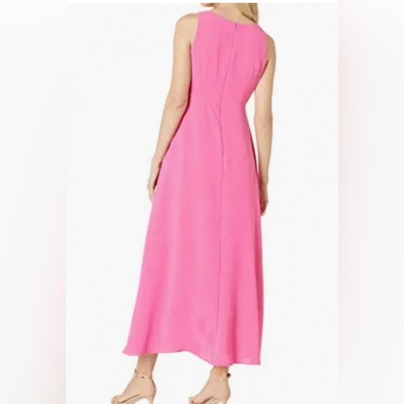 Adrianna Papell Overlay Wide leg Jumpsuit in Bubblegum Pink Size 14US Like New - Picture 2 of 14